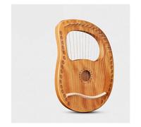 principianti arpa Lira Arpa 10/16 Corde Finger Piano Mogano Strumento Musicale Arpa Con Chiave Di Accordatura Corde Di Ricambio Per Principianti(16 wood color)