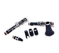 principianti Clarinetto Clarinetto In Bachelite Standard Di Alta Qualità Con Tubo Nero In Bachelite B-flat 17 Tasti Nichelati Con Una Bella Qualità Del Suono Strumenti a fiato