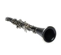 principianti Clarinetto Clarinetto Principiante Bachelite Imitazione Legno Cadente Bb Tubo Nero Opaco 17 Tasti Chiave Nichelata Strumenti a fiato