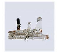 principianti Clarinetto Drop B-tune Black Tube Clarinetto Trasparente 17 Tasti Drop B Clarinet Surface Tubo Nero Argentato Con Custodia In Pelle Strumenti a fiato