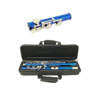 Principianti Flauto Flauto 16 Fori Chiave Chiusa In Do Strumento Nichelato Rame Bianco Chiave Blu In Mi