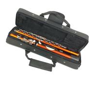 Principianti Flauto Flauto chiuso a 16 fori con chiave in Do strumento in rame bianco arancione placcato in nichel con chiave in Mi