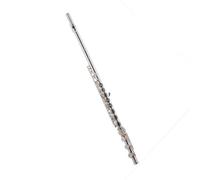 Principianti Flauto Flauto traverso a 17 fori accordato in Do chiave francese corpo in tubo di rame bianco foro aperto in linea argentato