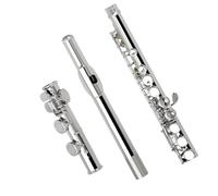 Principianti Flauto Flauto traverso professionale in Do 16 aperture chiuse con panno per la pulizia in scatola guanti