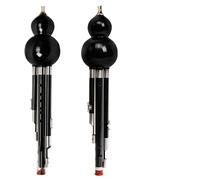 Principianti Hulusi Hulusi Strumento Da Performance Professionale In Ebano Rosso E Nero Do Maggiore Si Bemolle Adatto A Principianti Adulti(Black in B-flat major)