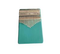 Principianti Kalimba 17 Tasti In Legno con Istruzioni per Lo Studio Borsa per Pianoforte, Panno per la Pulizia Thumb Piano per L'illuminazione Musicale Finger Piano(Blue A)