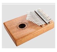 Principianti Kalimba Il Pianoforte A Pollice Kalimba A 17 Tasti È Dotato Di Un Martello Protettivo Integrato Ad Alte Prestazioni E Di Istruzioni Per L'apprendimento In Mogano(Wood color)