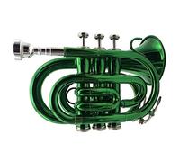 Principianti Mini Pocket Trumpet Si Bemolle Laccato Palma D'oro Tromba Tromba Tascabile In Miniatura Strumento Tromba Per Studenti Principianti Tromba tascabile (Color : 03)