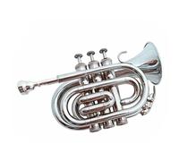Principianti Mini Pocket Trumpet Strumento Di Corno Di Palma Si Bemolle Ottone Occidentale Che Suona La Banda Di Studenti Di Strumenti A Tromba Da Tasca In Corno Occidentale Tromba tascabile