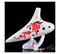 principianti ocarina 12 Buche AC-tune Principiante In Ceramica Ocarina Mid-tone C-tune Crepa Strumento Musicale Ocarina Di Tipo Performance Dipinto A Mano ocarina professionale (Color : 07)