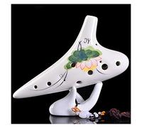 principianti ocarina 12 Buche AC-tune Principiante In Ceramica Ocarina Mid-tone C-tune Crepa Strumento Musicale Ocarina Di Tipo Performance Dipinto A Mano ocarina professionale (Color : 05)