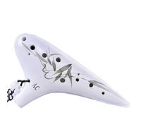 principianti ocarina 12 Buche AC-tune Principiante Professionista Ocarina Contralto C-tune Ocarina Affumicata Strumento In Ceramica A Dodici Buche ocarina professionale (Color : 06)