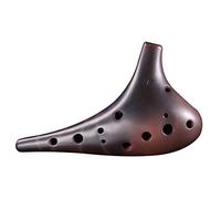 principianti ocarina 12 buche Red Clay Smoked F acuto (SF) in ceramica Ocarina che suona l'ocarina degli studenti ocarina professionale