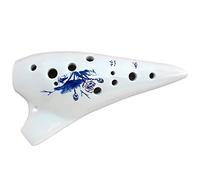 principianti ocarina Alto C White Ocarina 12 Fori Strumento A Fiato Per Principianti/esecutore Professionista ocarina professionale