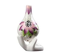 principianti ocarina Bella Ocarina In Ceramica Con Tono Do Contralto A 6 Fori Bocca Lunga Dipinta A Mano Ocarina Da Gioco Professionale ocarina professionale (Color : 08)