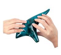 principianti ocarina Borsa Per Il Trasporto Con Cordoncino Da Collo Per Strumento Musicale Ocarina In Ceramica Alto C Da 12 Toni Con Scatola (Color : Green)