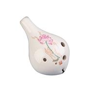 principianti ocarina Chiave Di Do Contralto A 6 Fori Tipo Popolare Ocarina In Ceramica A Bocca Lunga Con Buona Intonazione E Suono ocarina professionale (Color : 01)