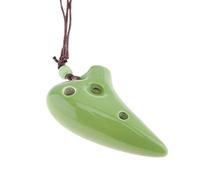 principianti ocarina Collana A 6 Fori Mini Alto Tone C Ocarina Strumento Per Ocarina In Ceramica Con Corda Per Appendere 4 Colori Opzionali ocarina professionale (Color : 01)