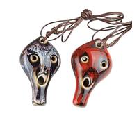 Principianti ocarina Colorful Instruments 6Hole Alto AC Ocarina(Red)