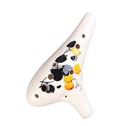 principianti ocarina Durevole Strumento Musicale Ocarina In Ceramica Con Tono Di Do Contralto A 12 Fori Popolare Strumento Musicale Ocarina Dipinto A Mano ocarina professionale (Color : 04)