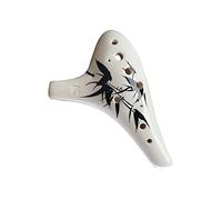 principianti ocarina Durevole Strumento Musicale Ocarina In Ceramica Con Tono Di Do Contralto A 12 Fori Popolare Strumento Musicale Ocarina Dipinto A Mano ocarina professionale (Color : 01)