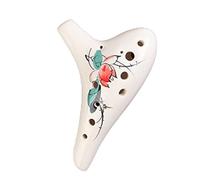 principianti ocarina Durevole Strumento Musicale Ocarina In Ceramica Con Tono Di Do Contralto A 12 Fori Popolare Strumento Musicale Ocarina Dipinto A Mano ocarina professionale (Color : 02)