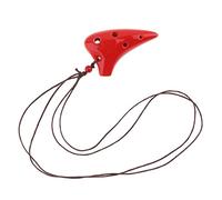 principianti ocarina Mini 6 Fori Alto Tone C Collana Ocarina Strumento Ocarina In Ceramica Con Corda Per Appendere 4 Colori ocarina professionale (Color : 02)