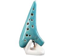 principianti ocarina Ocarina 12 Buche Prestazioni Professionali Tono Alto C Crack Strumento Autodidatta Per Principianti Crepa Blu Crepa Bianca (Color : 3/4)