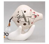principianti ocarina Ocarina A Bocca Corta Ocarina In Ceramica A 6 Fori Strumento Musicale Ocarina A Sei Fori Contralto C/AC Crack Ocarina Dipinta A Mano ocarina professionale (Color : 01)