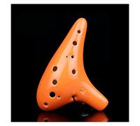 principianti ocarina Ocarina A Dodici Fori Con Smalto Colorato A Testa Tonda Chiave Di Do Alto (AC) Ocarina In Ceramica Ocarina AC A 12 Fori Strumento Musicale ocarina professionale (Color : 01)