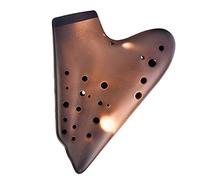 principianti ocarina Ocarina In Ceramica A Tre Tubi Tono Medio Tono G Ocarina Affumicata Opaca Tipo Di Performance Strumento A Fiato A Gamma Ultra Ampia ocarina professionale (Color : 02)