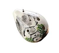 principianti ocarina Ocarina In Ceramica Con Tono Medio A 6 Fori F-tune Strumento Musicale Ocarina Con Motivo Dipinto A Mano Con Buona Intonazione E Tono ocarina professionale (Color : 04)