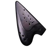 principianti ocarina Ocarina In Ceramica Professionale Ad Ampio Raggio Affumicata Basso Doppio Tubo C-tune (BC) Strumento Musicale Ocarina Per Studenti A Più Tubi ocarina professionale