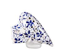 principianti ocarina Ocarina Professionale A Quattro Canne In Chiave AC/chiave DO Contralto Strumento Musicale Ocarina In Porcellana Bianca E Blu ocarina professionale