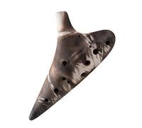 principianti ocarina Ocarina Professionale In Ceramica Affumicata Chiave Di Do Contralto A 12 Fori (AC) Per Principianti Ocarina A Fuoco Semplice A 12 Fori Con Cordino ocarina professionale (Color :