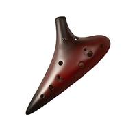 principianti ocarina Ocarina Professionale In Ceramica Affumicata Chiave Di Do Contralto A 12 Fori (AC) Per Principianti Ocarina A Fuoco Semplice A 12 Fori Con Cordino ocarina professionale (Color :