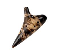 principianti ocarina Ocarina Professionale In Ceramica Affumicata Chiave Di Do Contralto A 12 Fori (AC) Per Principianti Ocarina A Fuoco Semplice A 12 Fori Con Cordino ocarina professionale (Color :