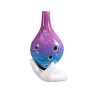 principianti ocarina Starry Sky Ocarina Ocarina Portatile A 6 Buche Per Principianti Con Chiave In Do Alto ocarina professionale (Color : 01)