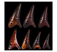 principianti ocarina Strumento Musicale Per Ocarina In Confezione Regalo Da 7 Pezzi 12 Fori 7 Set Di Ocarina Per Ocarina In Ceramica Affumicata ocarina professionale