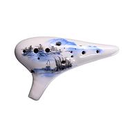 principianti ocarina Strumento Musicale Per Ocarina Per Principianti 12 Fori Ocarina Dipinta A Mano Tasto Alto C (AC) Ocarina In Ceramica Con Cordino ocarina professionale (Color : 04)