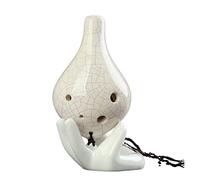 principianti ocarina Strumento Musicale Per Ocarina Per Principianti In Ceramica Per Ocarina A Bocca Lunga Con Tono Di Do Contralto A 6 Fori Di Tipo Popolare ocarina professionale (Color : 01)