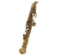 Principianti sassofono Sassofono Professionale Triplo Strumento Jazz Tubo Diviso Corpo In Ottone Placcato Oro Tono Professionale Saxo Saxophone (Color : Leather Case)