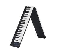 Principianti Tastiera Elettronica Pianoforte Digitale Pieghevole Portatile Da 88 Tasti Tastiera Elettronica Multifunzionale Tasti Del Pianoforte Con La Stessa Altezza(Black)