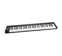 Principianti Tastiera Elettronica Pianoforte Elettronico Portatile Pieghevole Multifunzione Digitale LCD Con Pedale Sustain 61 Tasti Borsa Portatile 128 Toni(EU)