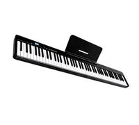 Principianti Tastiera Elettronica Pianoforte Pieghevole A 88 Tasti, Pianoforte Digitale Multifunzionale Pianoforte Portatile Design Ultra Sottile Strumenti Musicali Per Studenti(Black 1)