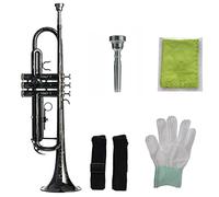 Principianti Tromba Nuovo Nero Nichelato Standard Nero Corpo Tromba Tuning Fiore B-tune Tromba Principiante Test Delle Prestazioni Per Adulti tromba