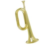 Principianti tromba Strumenti Musicali Assemblaggio Chiavi Rame Orchestra Bugle Principianti Per(Color:Gold)
