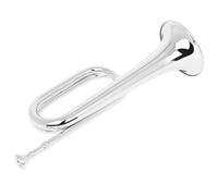 Principianti tromba Strumenti Musicali Assemblaggio Chiavi Rame Orchestra Bugle Principianti Per(Color:Silver)