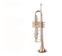 Principianti tromba Strumento A Tromba In Si Bemolle Ottone Nichelato Per Principianti Esame Speciale Per Orchestra Professionale(Color:Phosphor copper)