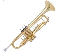 Principianti Tromba Strumento D'ottone Lacca D'ottone Principiante D'oro Strumento A Tromba Con Fascia Per Contralto Piatto Con Scatola tromba